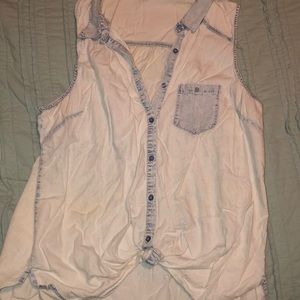 Denim style button up